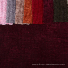 High quality 100% poly upholstery chenille fabric colours telas bordadas